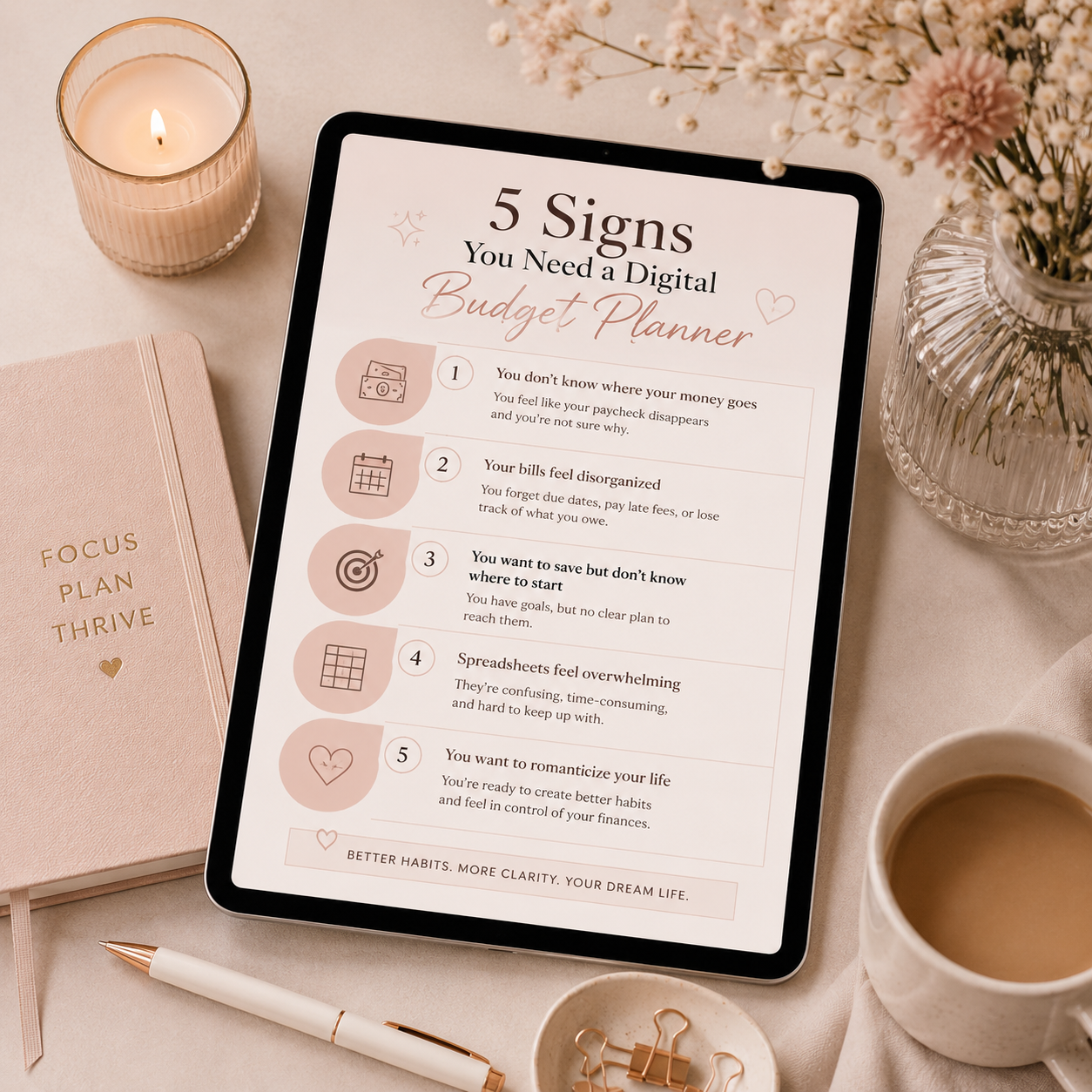 💻 5 Signs You Need a Digital Budget Planner ✨