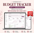 Interactive Budget Tracker – 1 Month Access